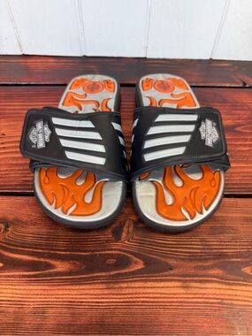 Harley-Davidson Flame Slide Sandals – Men’s Size 10